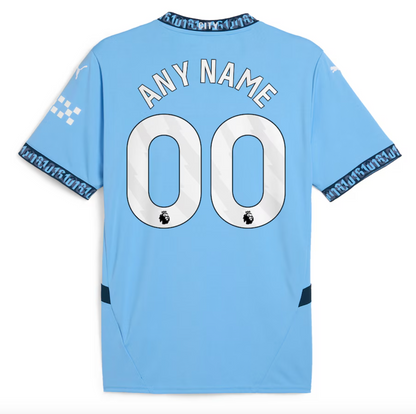 Custom Name Manchester city 24/25 Home Jersey